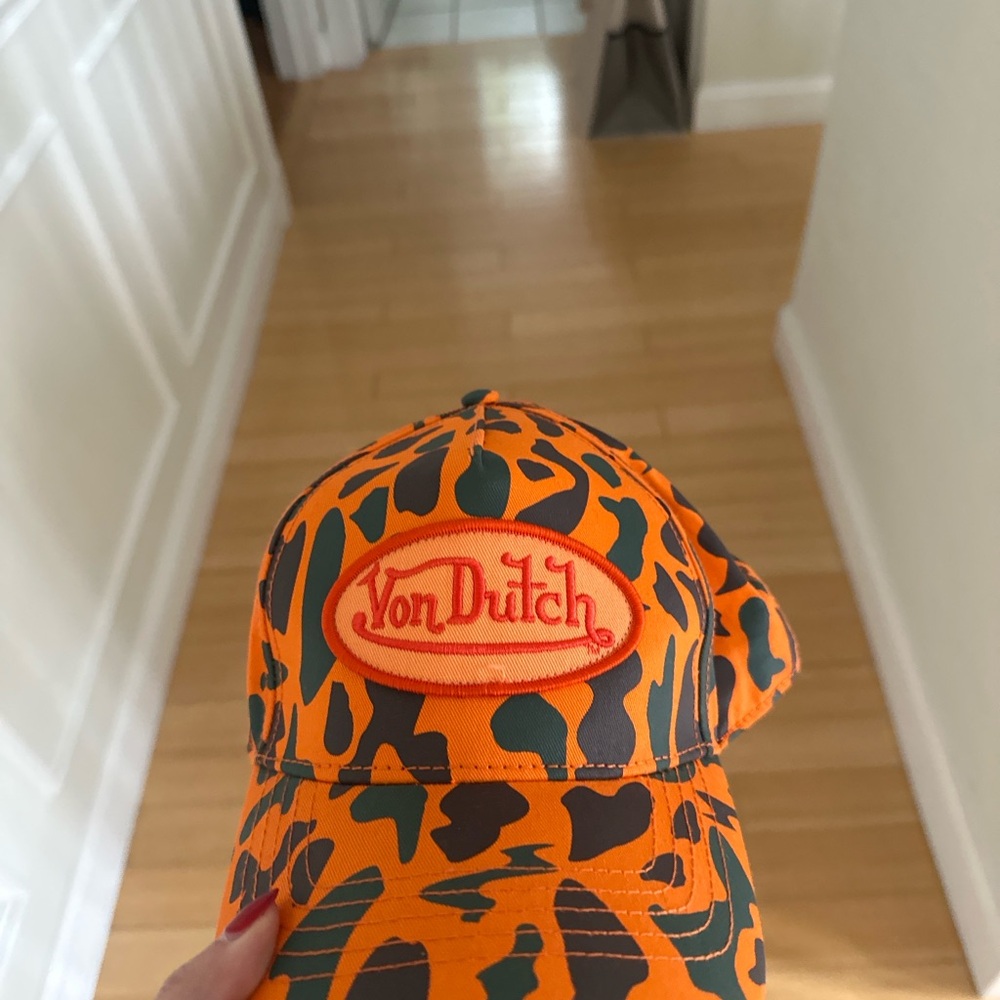 Von Dutch Orange Camo Cap